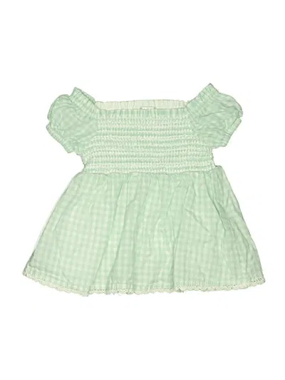 Pre-owned Max Studio Kids' Short Sleeve Blouse In Green