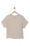 Max Studio Short Sleeve Knit T-shirt In Brown