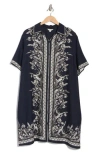 Max Studio Short Sleeve Shirtdress