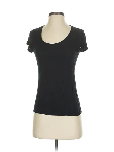 Pre-owned Max Studio Short Sleeve T-shirt In Black