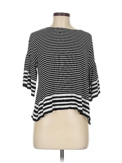 Pre-owned Max Studio Short Sleeve T-shirt In Black