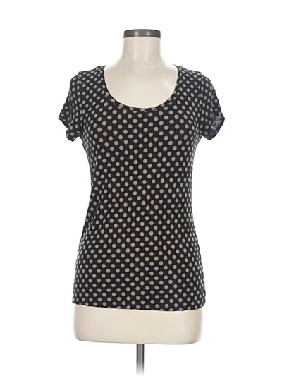 Pre-owned Max Studio Short Sleeve T-shirt In Black