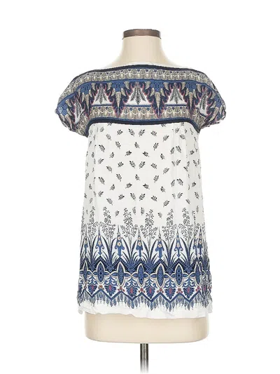 Pre-owned Max Studio Short Sleeve T-shirt In Blue