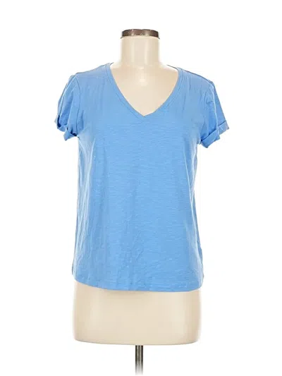 Pre-owned Max Studio Short Sleeve T-shirt In Blue