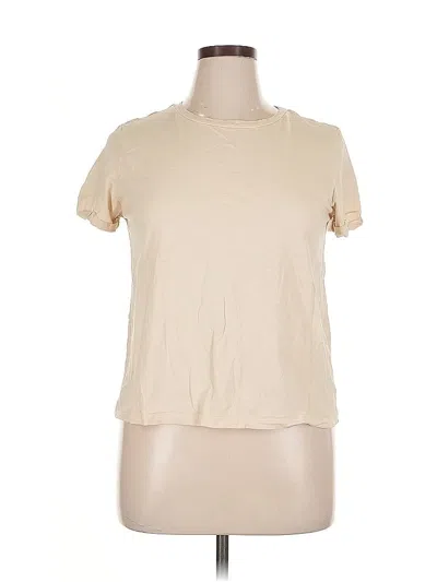 Pre-owned Max Studio Short Sleeve T-shirt In Brown