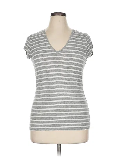 Pre-owned Max Studio Short Sleeve T-shirt In Gray