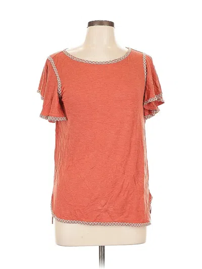 Pre-owned Max Studio Short Sleeve T-shirt In Orange