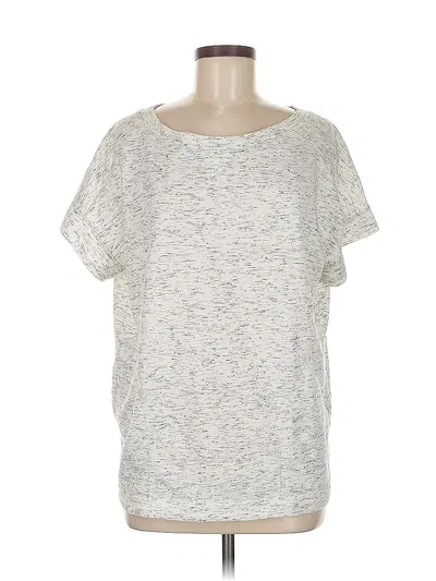 Pre-owned Max Studio Short Sleeve T-shirt In Silver