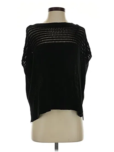 Pre-owned Max Studio Short Sleeve Top Black Boatneck Tops