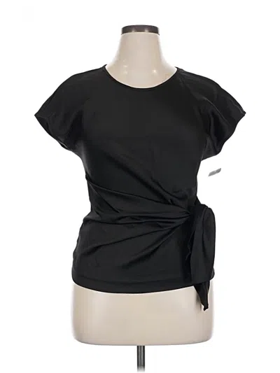 Pre-owned Max Studio Short Sleeve Top Black Cowl Neck Tops