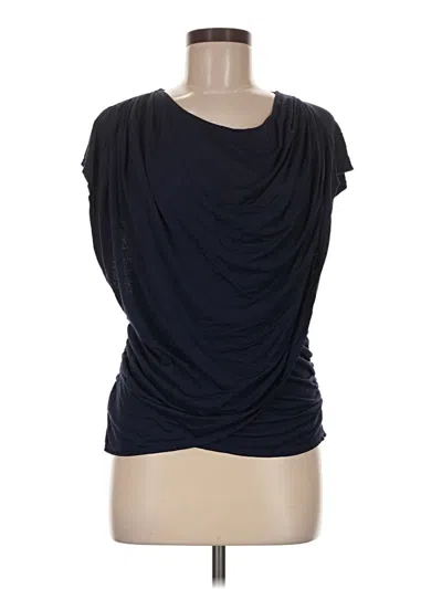 Pre-owned Max Studio Short Sleeve Top Black Cowl Neck Tops