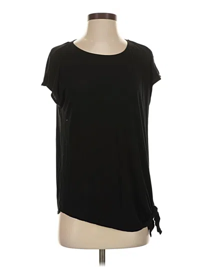 Pre-owned Max Studio Short Sleeve T-shirt In Black