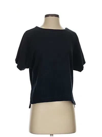 Pre-owned Max Studio Short Sleeve T-shirt In Black
