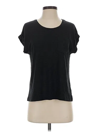 Pre-owned Max Studio Short Sleeve T-shirt In Black