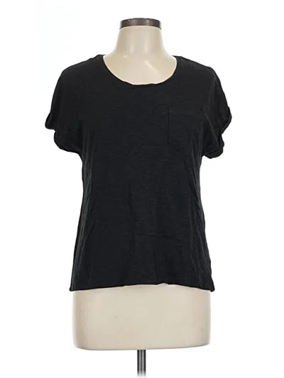 Pre-owned Max Studio Short Sleeve T-shirt In Black