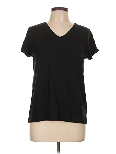 Pre-owned Max Studio Short Sleeve T-shirt In Black