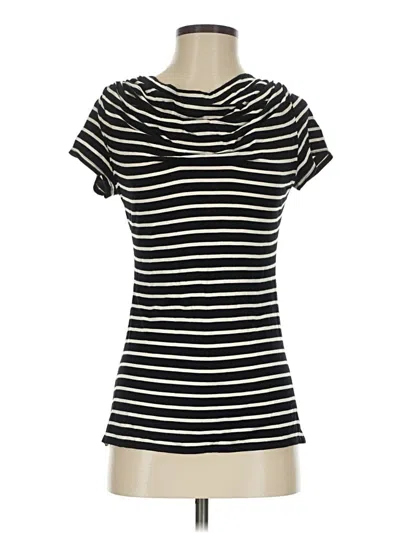 Pre-owned Max Studio Short Sleeve T-shirt In Black