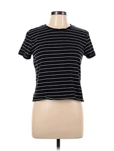 Pre-owned Max Studio Short Sleeve T-shirt In Black