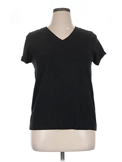 Pre-owned Max Studio Short Sleeve T-shirt In Black