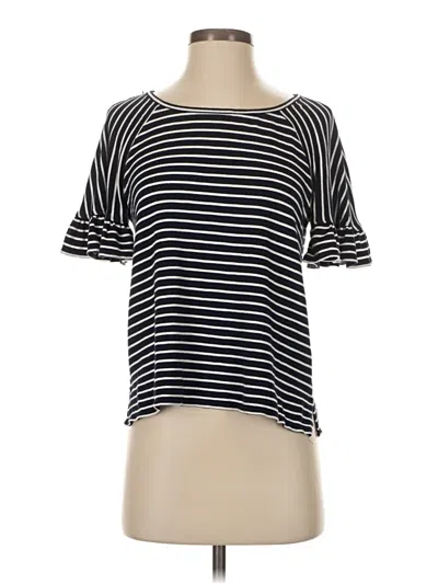 Pre-owned Max Studio Short Sleeve T-shirt In Black