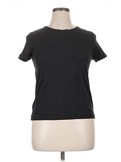 Pre-owned Max Studio Short Sleeve T-shirt In Black