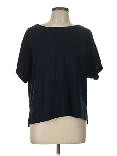 Pre-owned Max Studio Short Sleeve T-shirt In Black