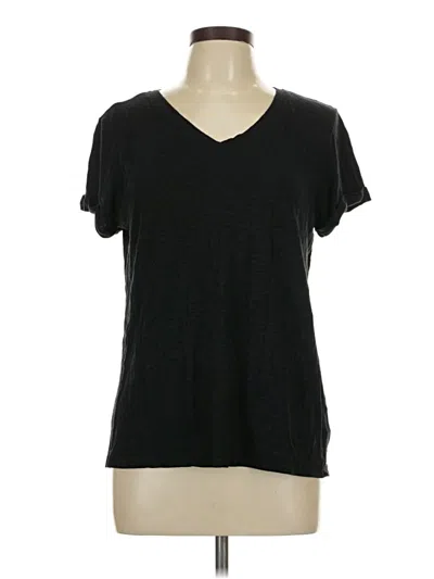 Pre-owned Max Studio Short Sleeve T-shirt In Black