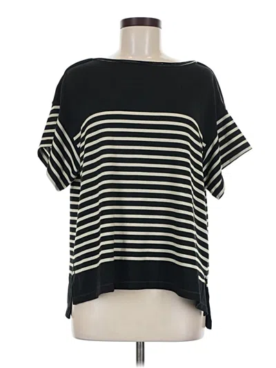 Pre-owned Max Studio Short Sleeve T-shirt In Black