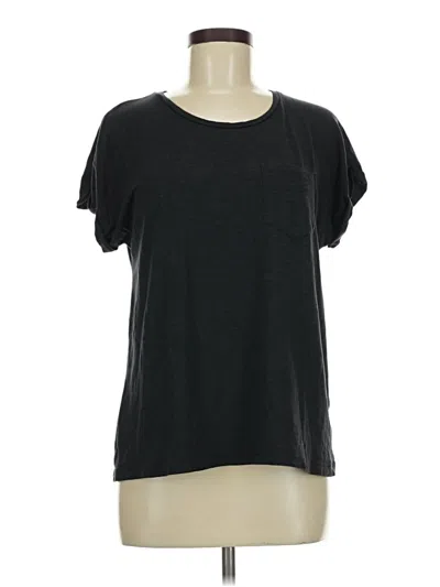 Pre-owned Max Studio Short Sleeve T-shirt In Black
