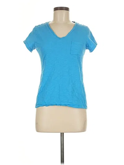 Pre-owned Max Studio Short Sleeve T-shirt In Blue