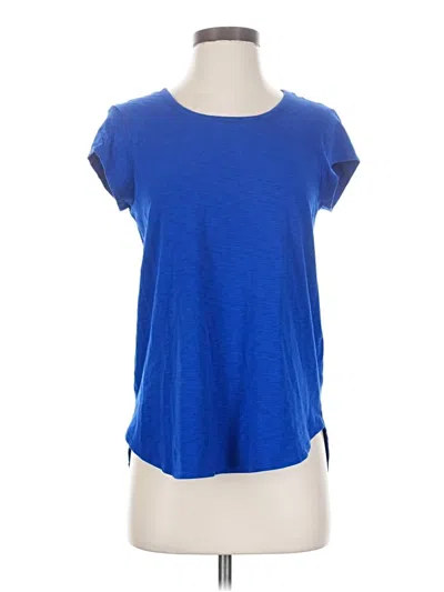 Pre-owned Max Studio Short Sleeve T-shirt In Blue