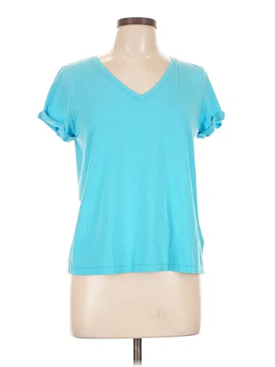 Pre-owned Max Studio Short Sleeve T-shirt In Blue