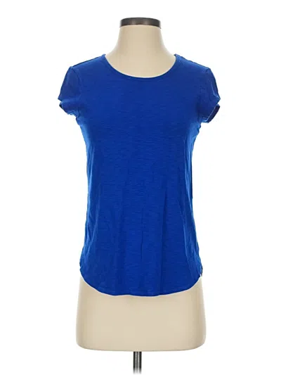 Pre-owned Max Studio Short Sleeve T-shirt In Blue