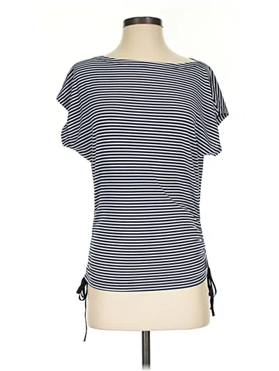 Pre-owned Max Studio Short Sleeve T-shirt In Blue