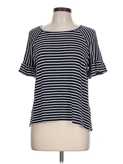 Pre-owned Max Studio Short Sleeve T-shirt In Blue