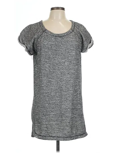 Pre-owned Max Studio Short Sleeve T-shirt In Gray