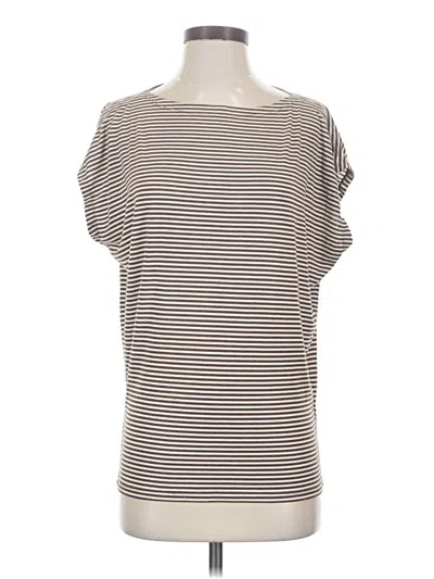Pre-owned Max Studio Short Sleeve T-shirt In Gray