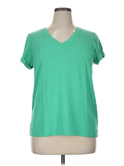 Pre-owned Max Studio Short Sleeve T-shirt In Green