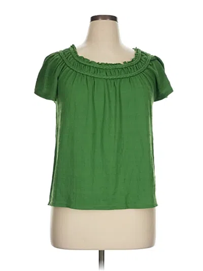 Pre-owned Max Studio Short Sleeve T-shirt In Green
