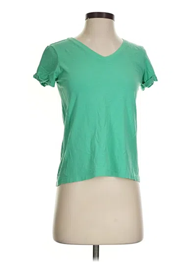 Pre-owned Max Studio Short Sleeve T-shirt In Green