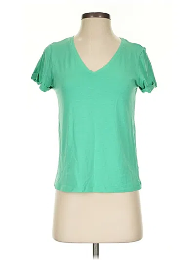 Pre-owned Max Studio Short Sleeve T-shirt In Green