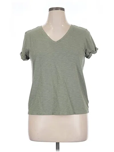 Pre-owned Max Studio Short Sleeve T-shirt In Green