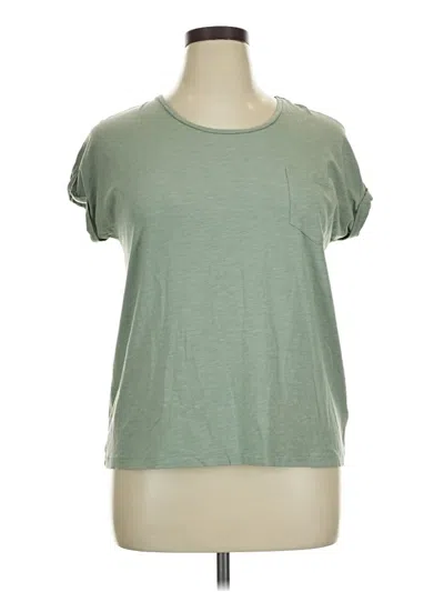Pre-owned Max Studio Short Sleeve T-shirt In Green