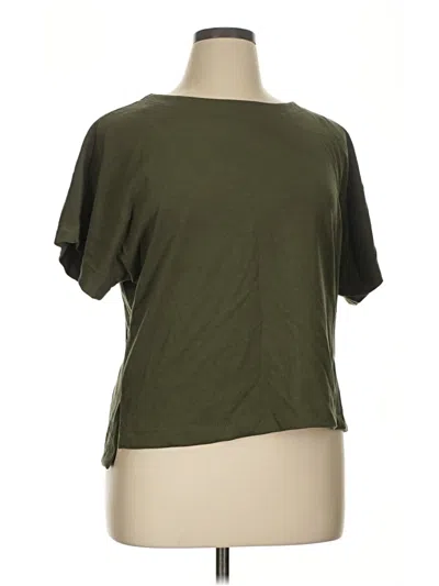 Pre-owned Max Studio Short Sleeve T-shirt In Green