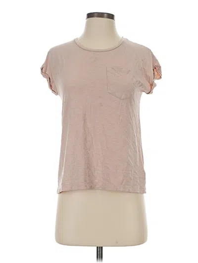 Pre-owned Max Studio Short Sleeve T-shirt In Ivory