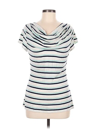Pre-owned Max Studio Short Sleeve T-shirt In Ivory