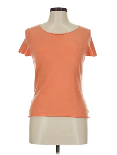 Pre-owned Max Studio Short Sleeve T-shirt In Orange