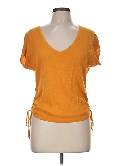 Pre-owned Max Studio Short Sleeve T-shirt In Orange