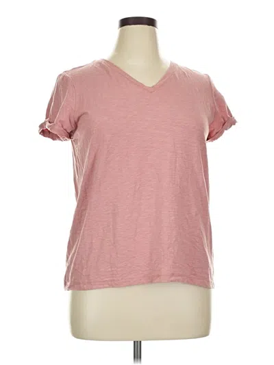 Pre-owned Max Studio Short Sleeve T-shirt In Pink
