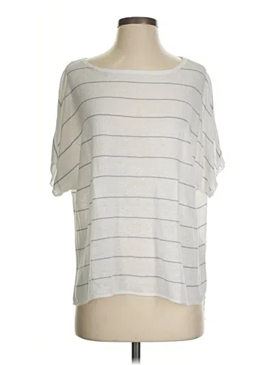 Pre-owned Max Studio Short Sleeve T-shirt In Silver
